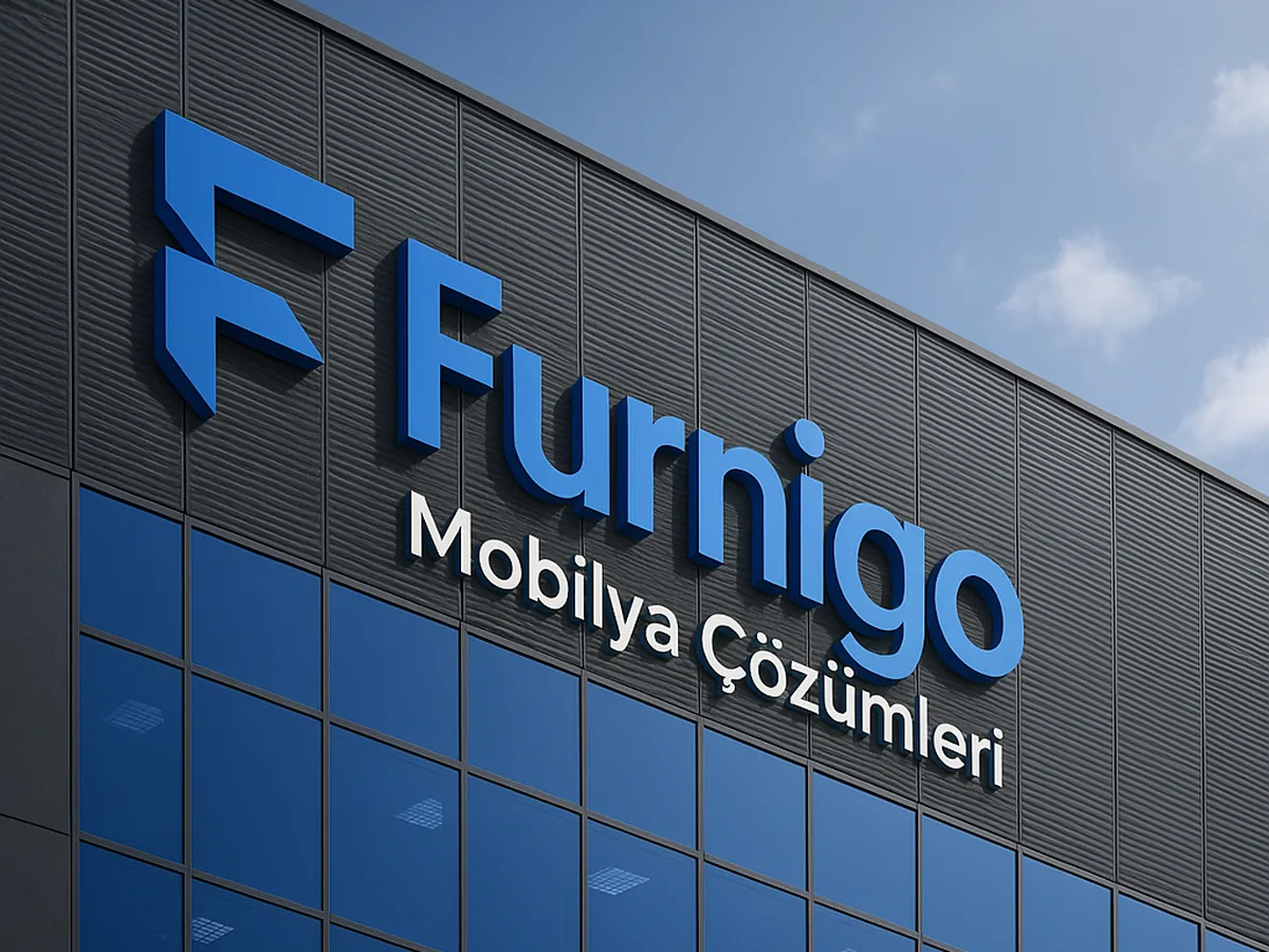 Furnigo Mobilya Çözümleri binası ve cephe tabelası